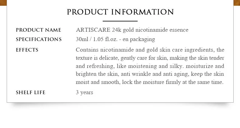 ARTISCARE 24K Gold Serum SET for Facial Care Eye Cream Moisturizing Face Essence Skin Care Korean Products