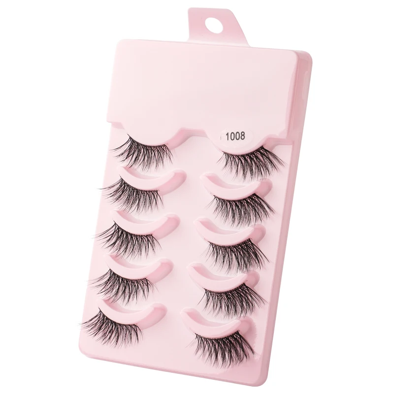 YSDO Half Eyelashes 3/5/10 Half Lashes Soft Natural Cat Eye Lashes Makeup Tool Extension Fluffy Faux Cils maquiagem Half Lashes