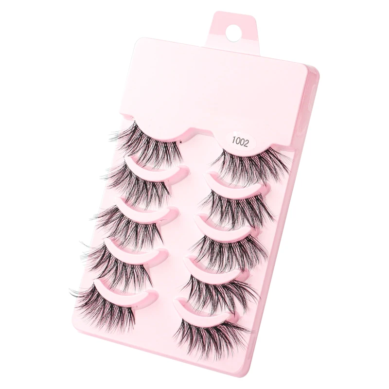 YSDO Half Eyelashes 3/5/10 Half Lashes Soft Natural Cat Eye Lashes Makeup Tool Extension Fluffy Faux Cils maquiagem Half Lashes