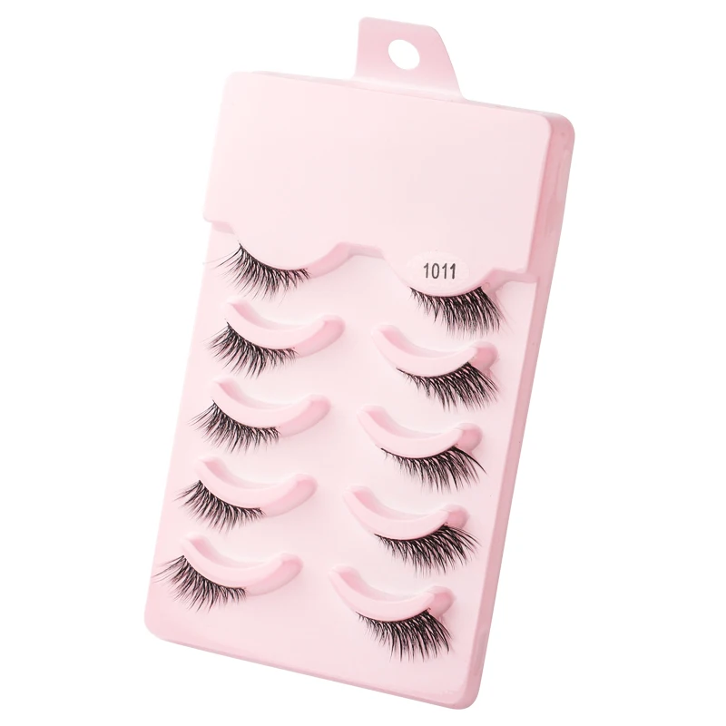 YSDO Half Eyelashes 3/5/10 Half Lashes Soft Natural Cat Eye Lashes Makeup Tool Extension Fluffy Faux Cils maquiagem Half Lashes