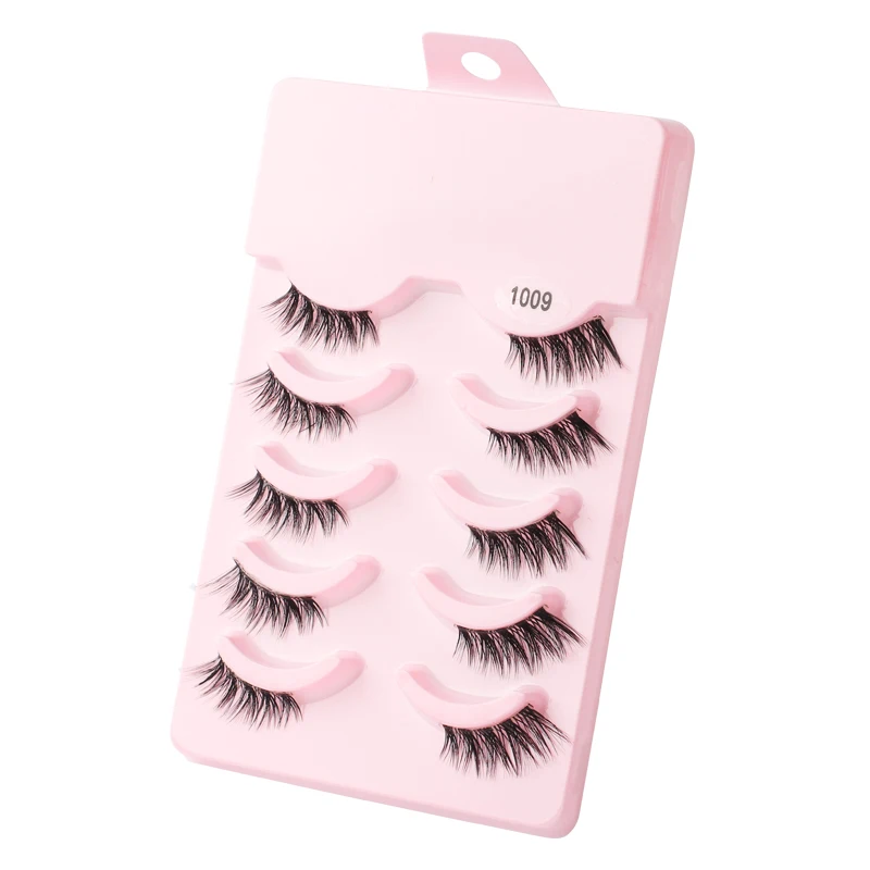 YSDO Half Eyelashes 3/5/10 Half Lashes Soft Natural Cat Eye Lashes Makeup Tool Extension Fluffy Faux Cils maquiagem Half Lashes