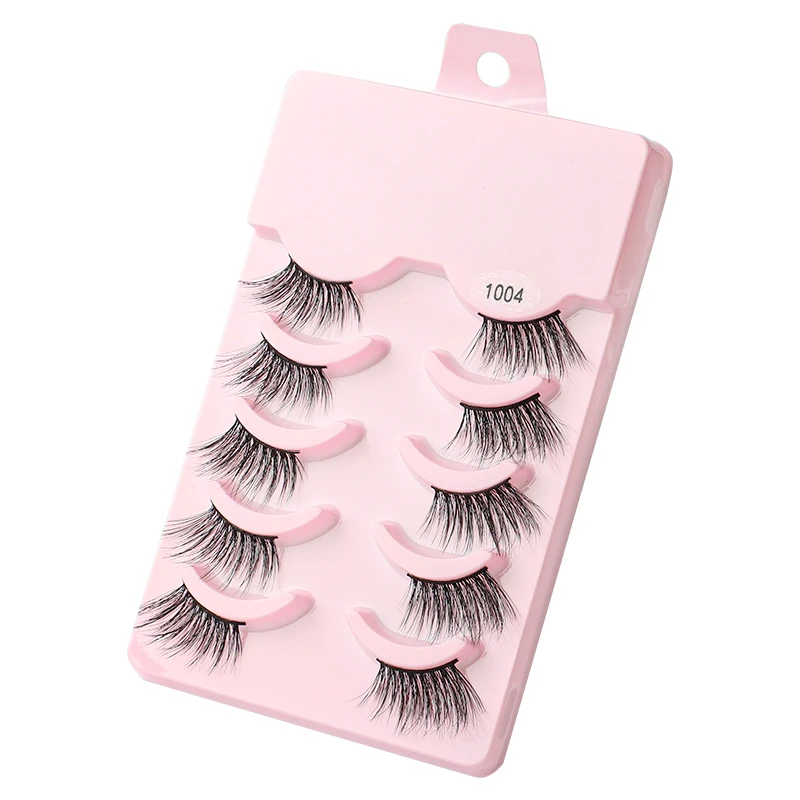 YSDO Half Eyelashes 3/5/10 Half Lashes Soft Natural Cat Eye Lashes Makeup Tool Extension Fluffy Faux Cils maquiagem Half Lashes