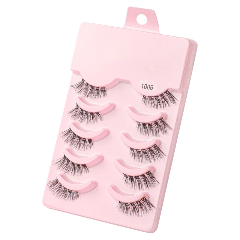 YSDO Half Eyelashes 3/5/10 Half Lashes Soft Natural Cat Eye Lashes Makeup Tool Extension Fluffy Faux Cils maquiagem Half Lashes