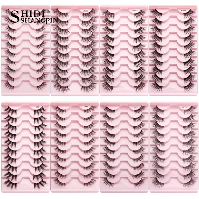 Half Fake Eyelashes 5/10 Half Lashes Soft Natural Cat Eye Lashes Makeup Tool Extension Fluffy Faux Cils maquiagem Half Lashes