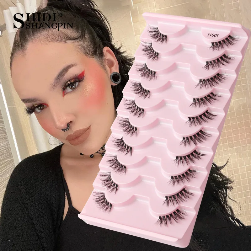 Half Fake Eyelashes 5/10 Half Lashes Soft Natural Cat Eye Lashes Makeup Tool Extension Fluffy Faux Cils maquiagem Half Lashes