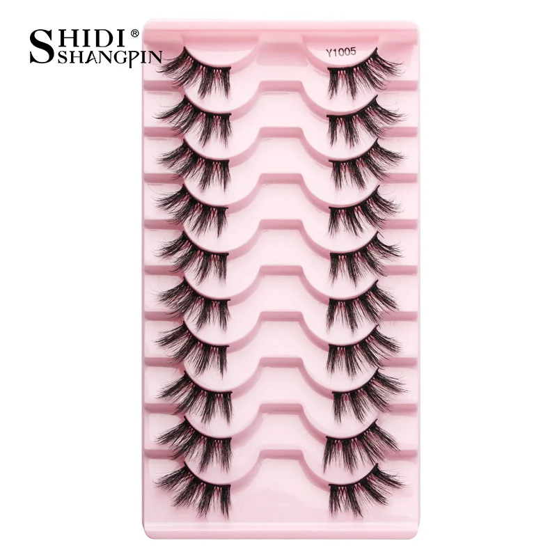 Half Fake Eyelashes 5/10 Half Lashes Soft Natural Cat Eye Lashes Makeup Tool Extension Fluffy Faux Cils maquiagem Half Lashes