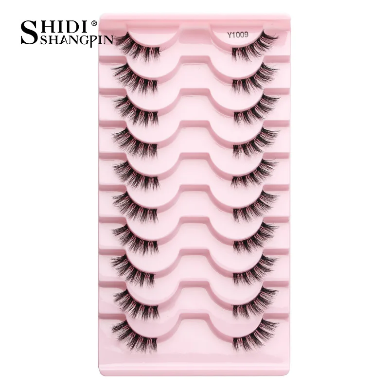 Half Fake Eyelashes 5/10 Half Lashes Soft Natural Cat Eye Lashes Makeup Tool Extension Fluffy Faux Cils maquiagem Half Lashes