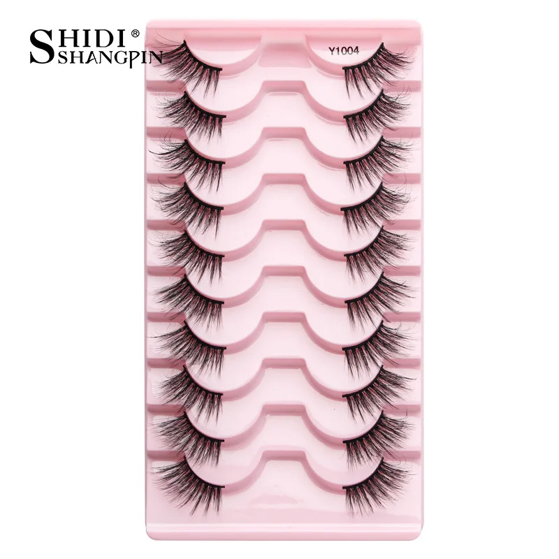 Half Fake Eyelashes 5/10 Half Lashes Soft Natural Cat Eye Lashes Makeup Tool Extension Fluffy Faux Cils maquiagem Half Lashes