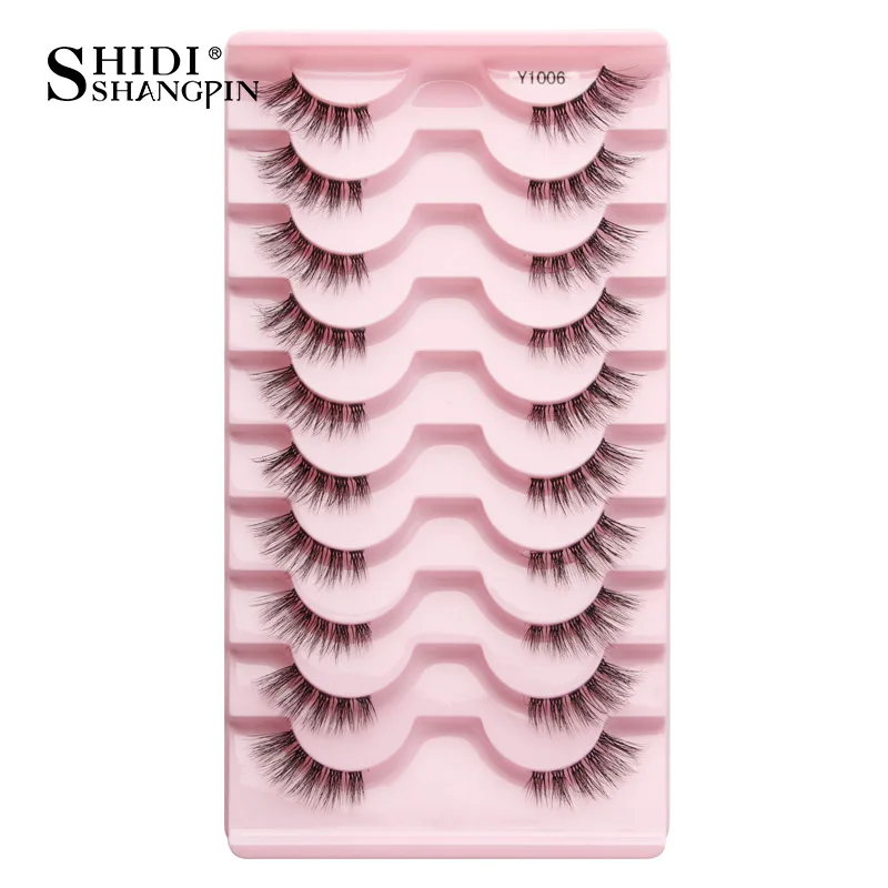 Half Fake Eyelashes 5/10 Half Lashes Soft Natural Cat Eye Lashes Makeup Tool Extension Fluffy Faux Cils maquiagem Half Lashes