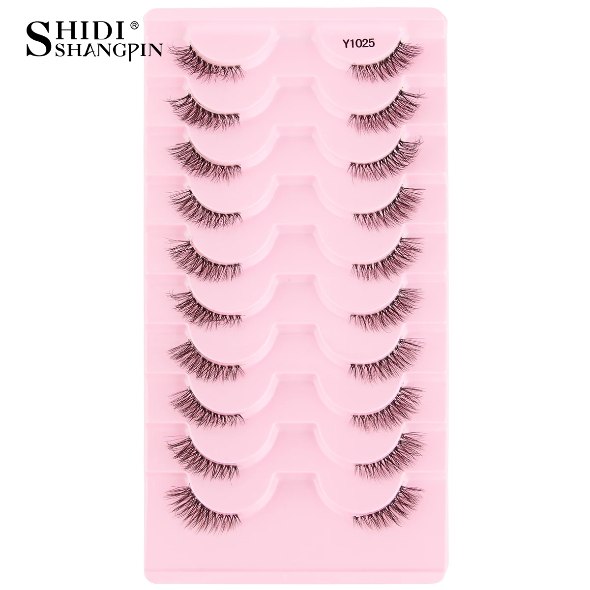 Half Lashes Mink Eyelashes Natural Soft Cat Eye False Eyelashes Long Wispy 3D Mink Lashes Makeup Eyelash Extension Fake Lashes