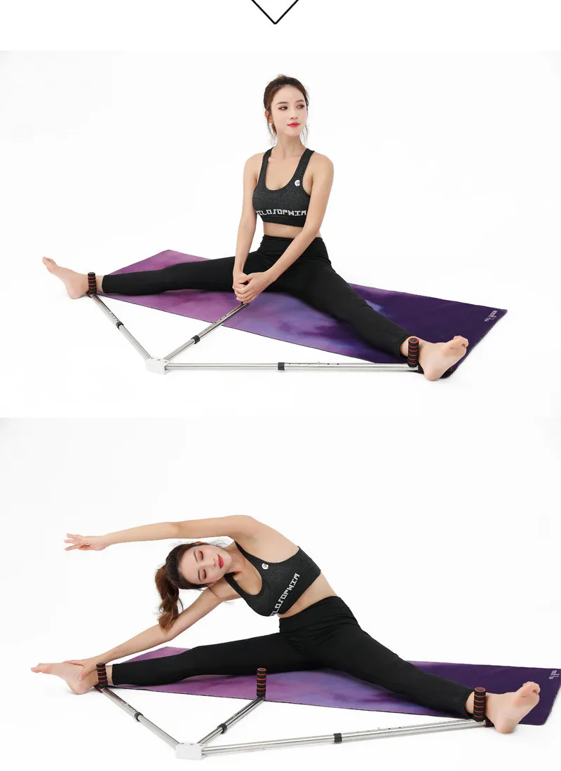 3 Bar Leg Stretcher Adjustable Split Stretching Machine Stainless Steel Home Yoga Dance Exercise Flexibility Training Equipment