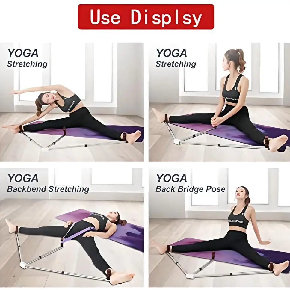 3 Bar Leg Stretcher Stainless Steel Adjustable Split Stretching Device Yoga Dance Ballet Exercise Flexibility Training Equipment