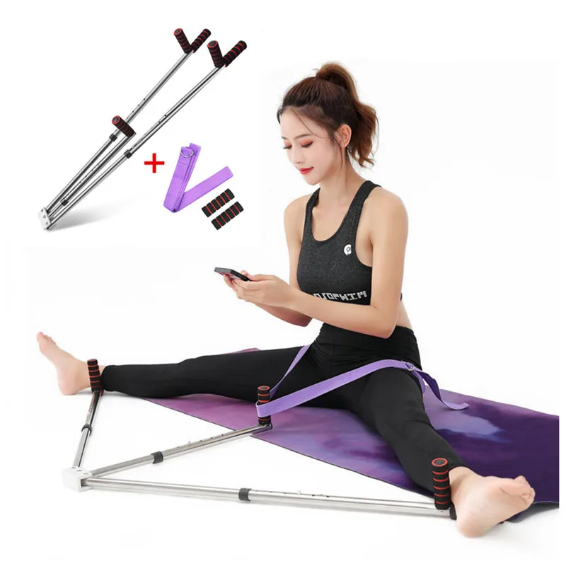 1Pcs Adjustable 3 Bar Leg Stretcher Split Stainless Stretching Machine For Ballet Yoga Dance Flexibility Training Equipment