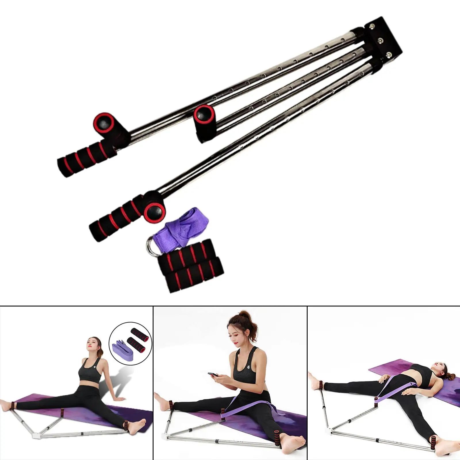 Leg Stretcher Machine Trainer Stretching Machine Stainless Steel for Yoga