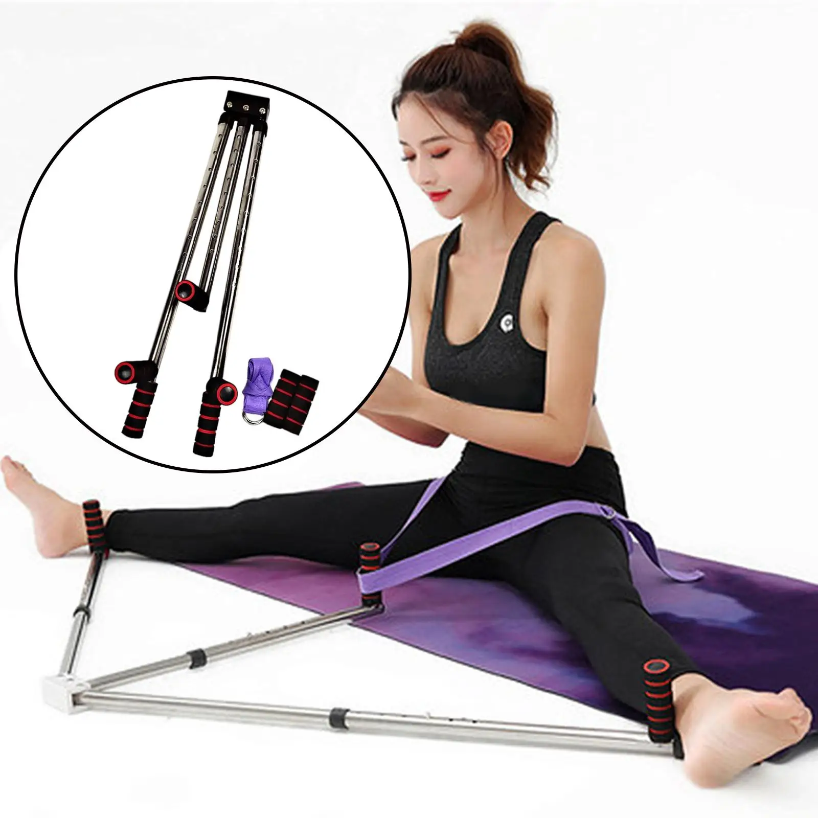 Leg Stretcher Machine Trainer Stretching Machine Stainless Steel for Yoga