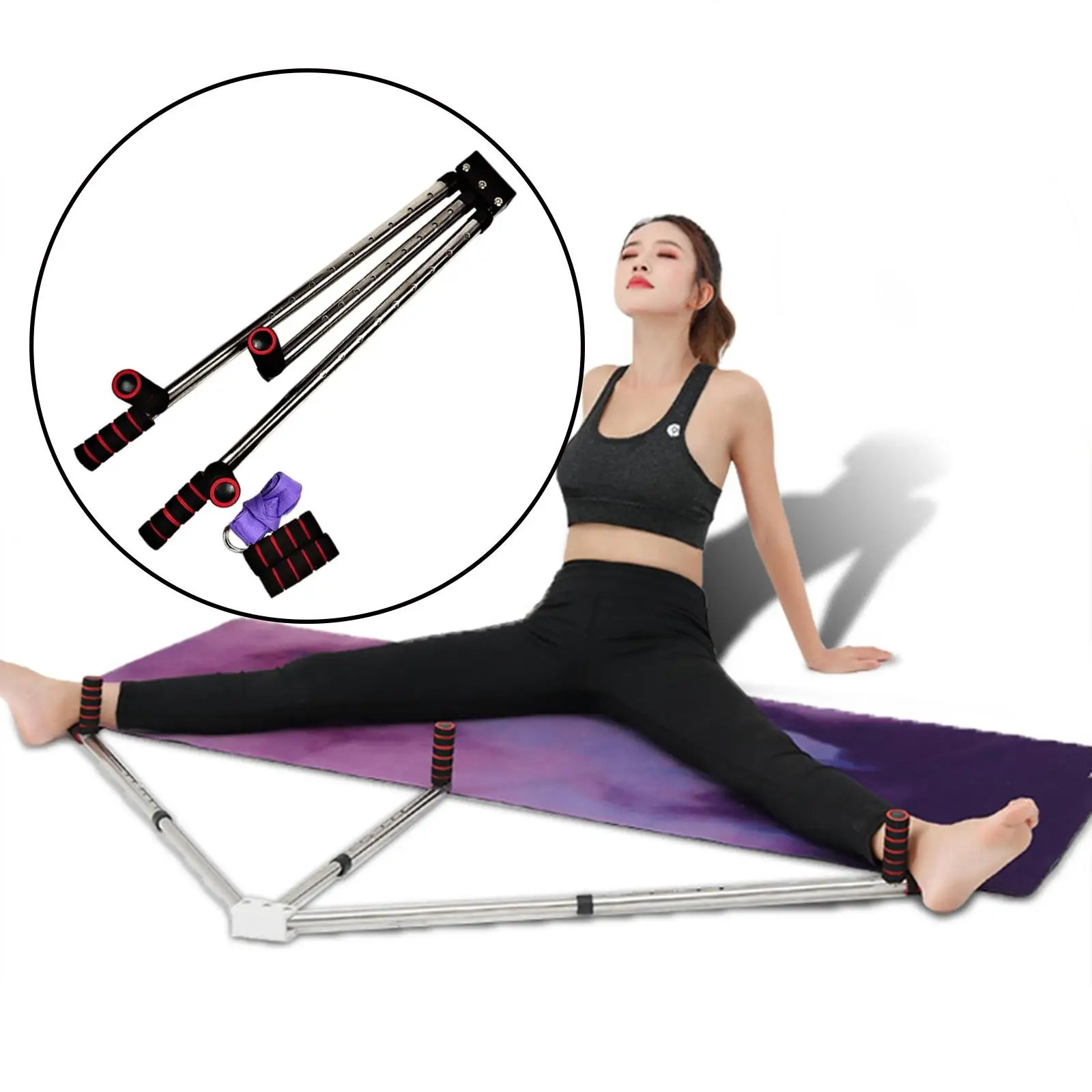 Leg Stretcher Machine Trainer Stretching Machine Stainless Steel for Yoga