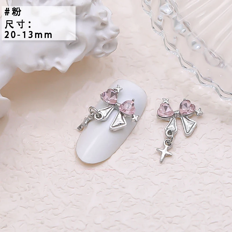 10PCS Luxury Alloy Moon Star Asterism Nail Art Charms Starlight Jewelry Parts Accessories For Manicure Nails Decoration Supplies