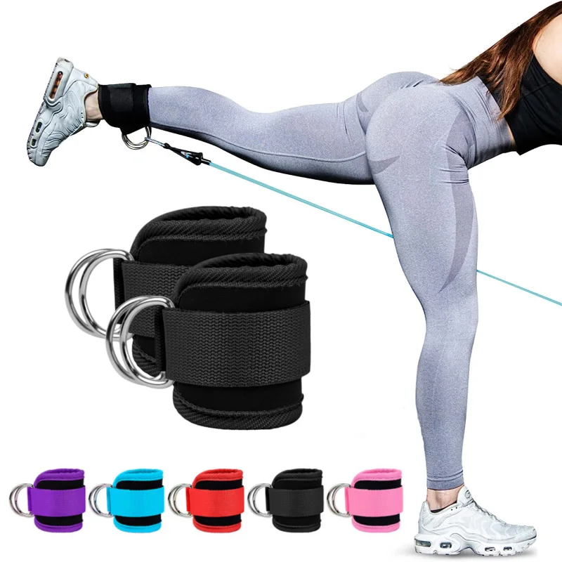 Ankle Strap Resistance Bands Hip Leg Strength Pull Rope Fitness Elastic Training Home Yoga Pilate Crossfit Workout Gym Equipment