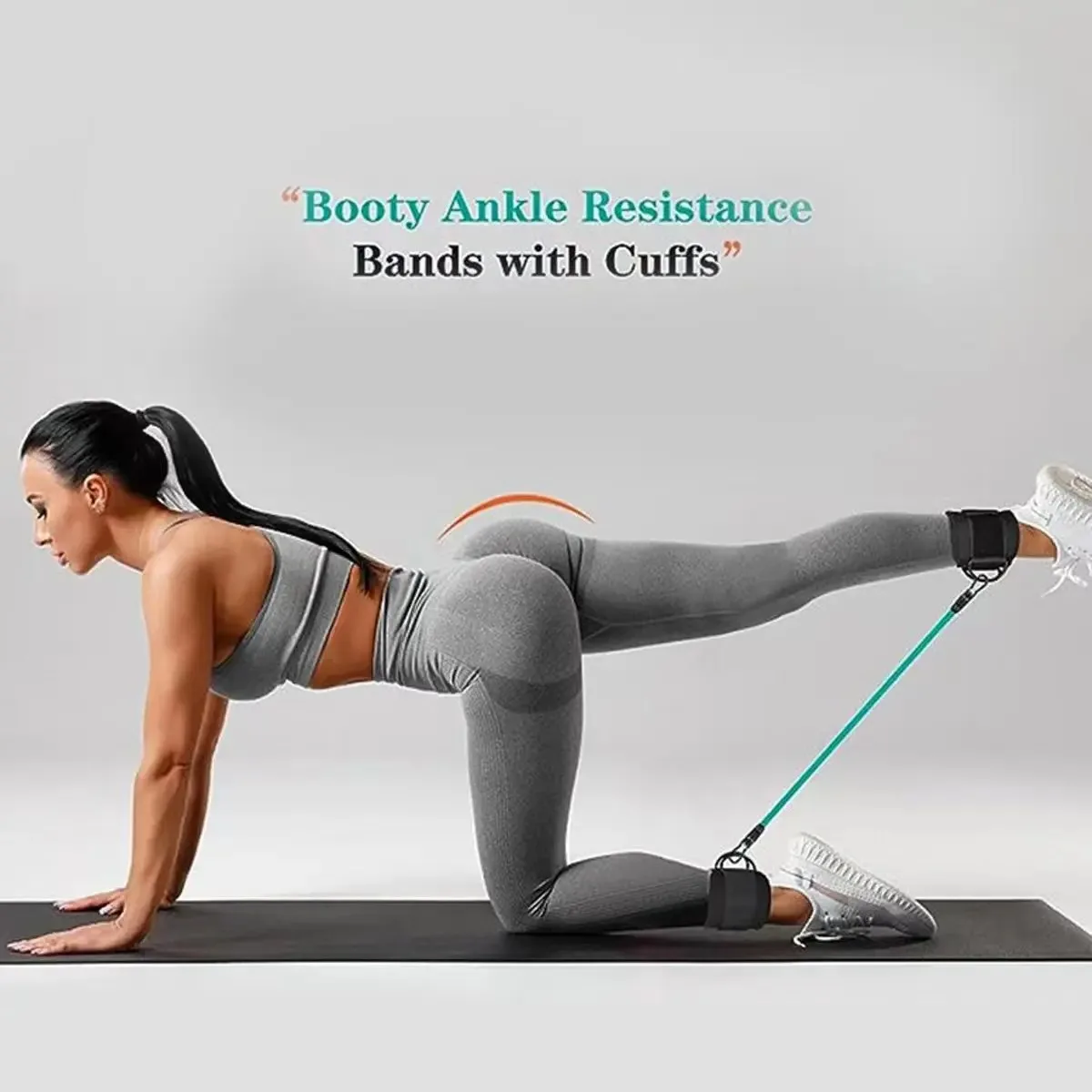 Ankle Strap Resistance Bands Hip Leg Strength Pull Rope Fitness Elastic Training Home Yoga Pilate Crossfit Workout Gym Equipment