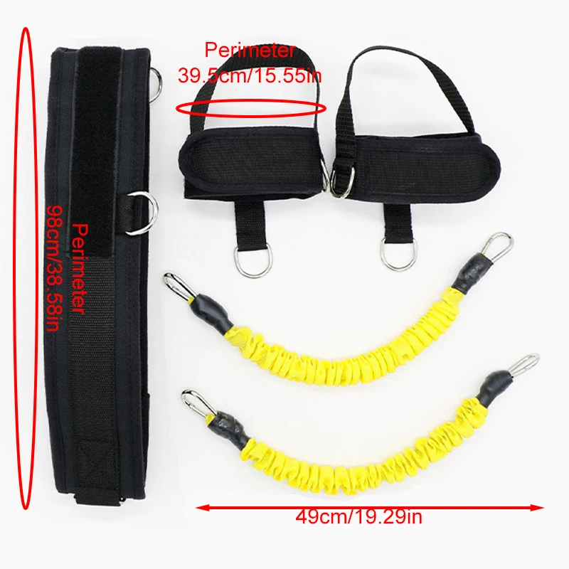 New Training Resistance Band Leg Hip Power Strengthen Pull Rope Belt System Cable Machine Gym Home Workout Fitness Equipment