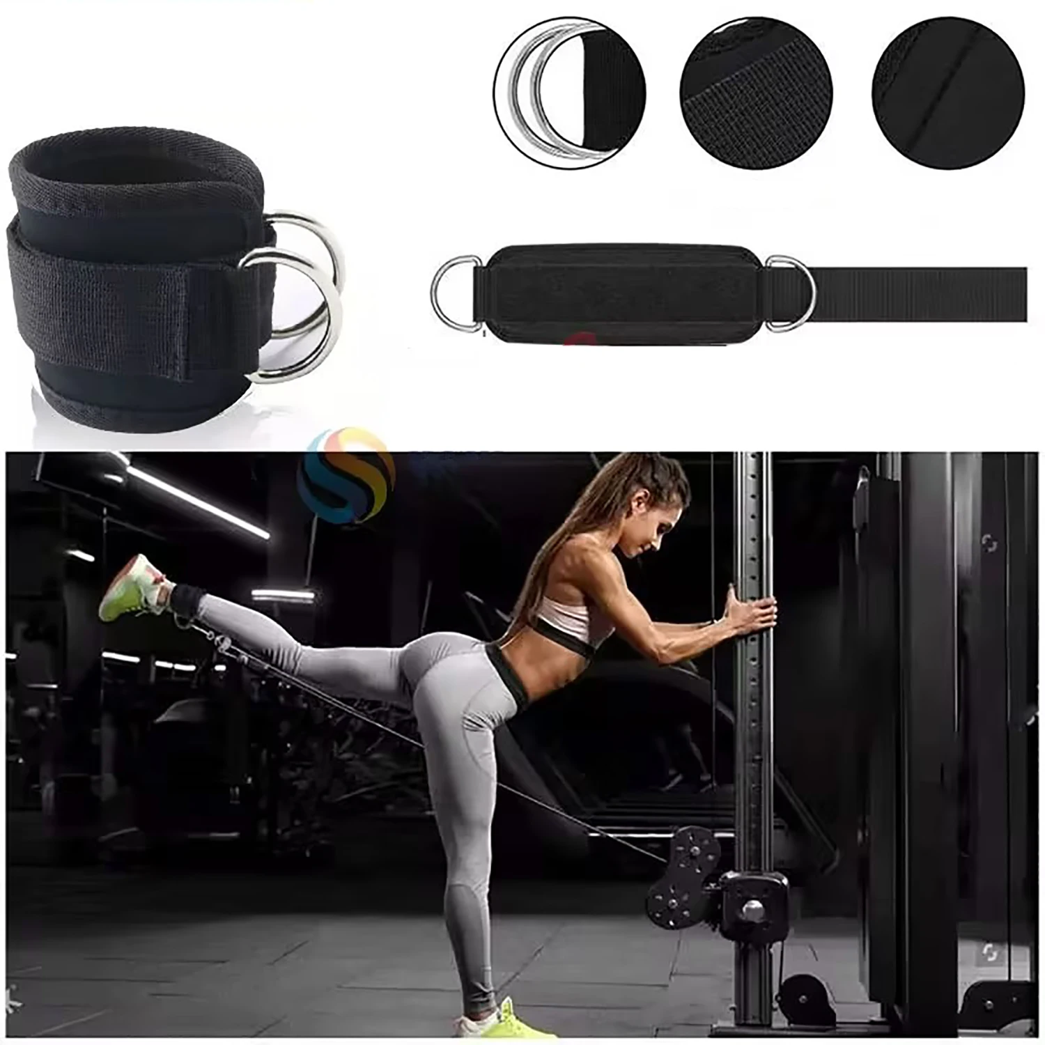 Fitness Ankle Buckle, Leg Training, Hip Training Device, Ankle Loop, Leg Binding Strap, Gantry, Ankle Buckle Training Device