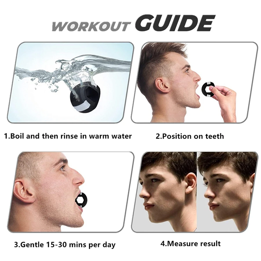 Silica Gel Face Fitness Ball Jaw Exerciser Facial Toner Reduce Double Chin Relax Ball Gym Fitness Training Jawline Simulator