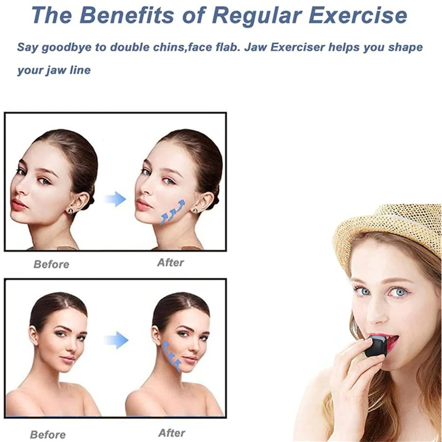 Silica Gel Face Fitness Ball Jaw Exerciser Facial Toner Reduce Double Chin Relax Ball Gym Fitness Training Jawline Simulator