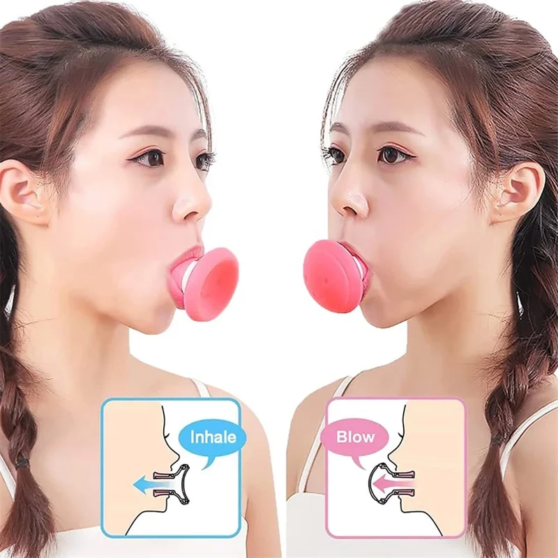 Face Masseter Facial Mouth Jawline Jaw Muscle Exerciser Face Lift Face Firming Silicone V-shaped Thin Face Breathing Tool