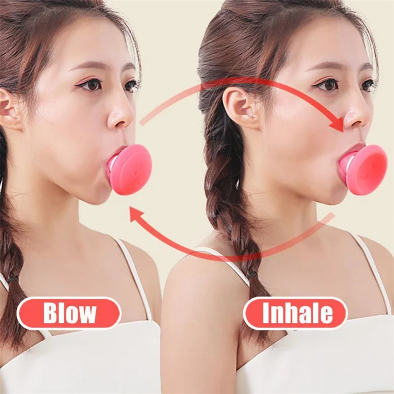 Face Masseter Facial Mouth Jawline Jaw Muscle Exerciser Face Lift Face Firming Silicone V-shaped Thin Face Breathing Tool