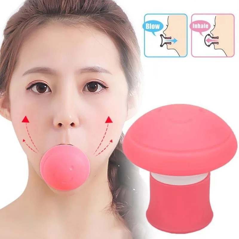 Face Masseter Facial Mouth Jawline Jaw Muscle Exerciser Face Lift Face Firming Silicone V-shaped Thin Face Breathing Tool