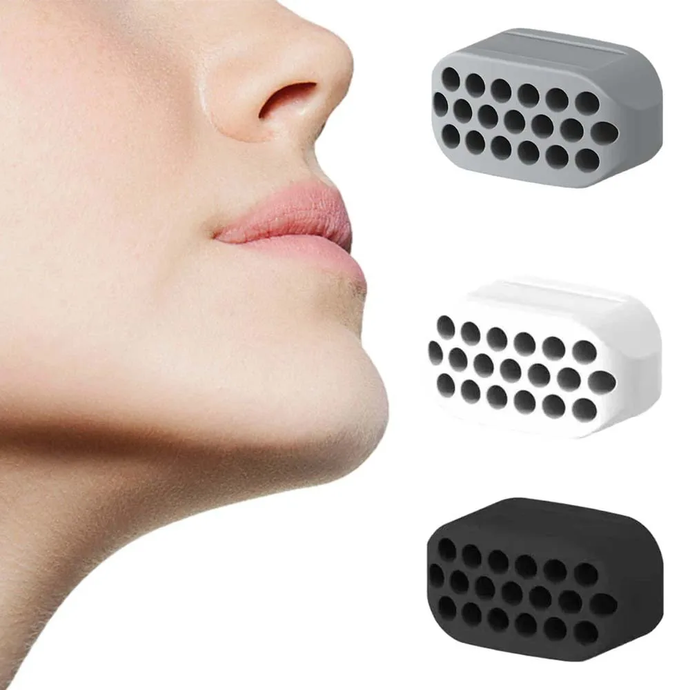 2pcs-jaw Exerciser Set Silicone Jaw Clamp Trainer Jaw Line Shaper BPA-free Compact and Portable for Both Men and Women