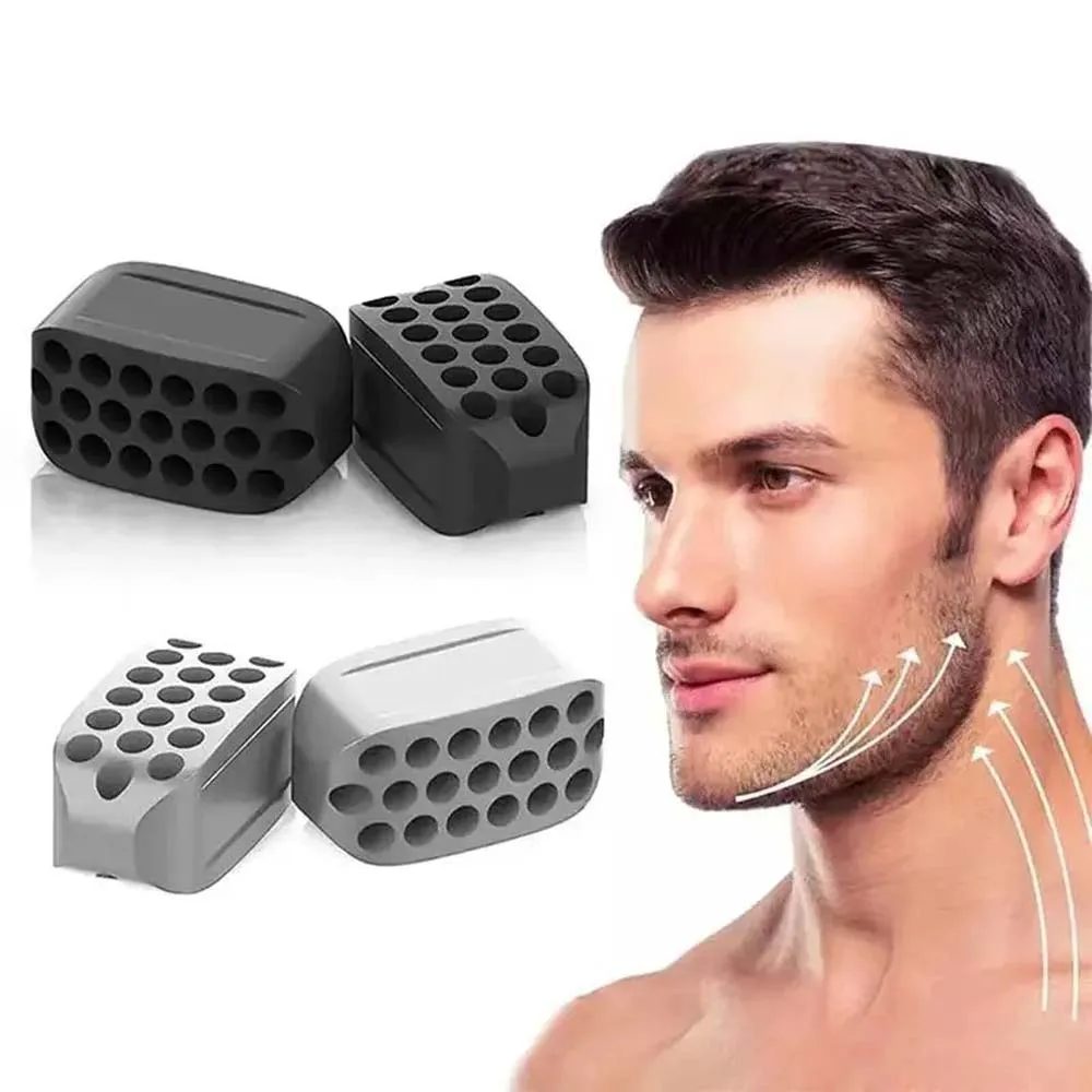 2pcs-jaw Exerciser Set Silicone Jaw Clamp Trainer Jaw Line Shaper BPA-free Compact and Portable for Both Men and Women