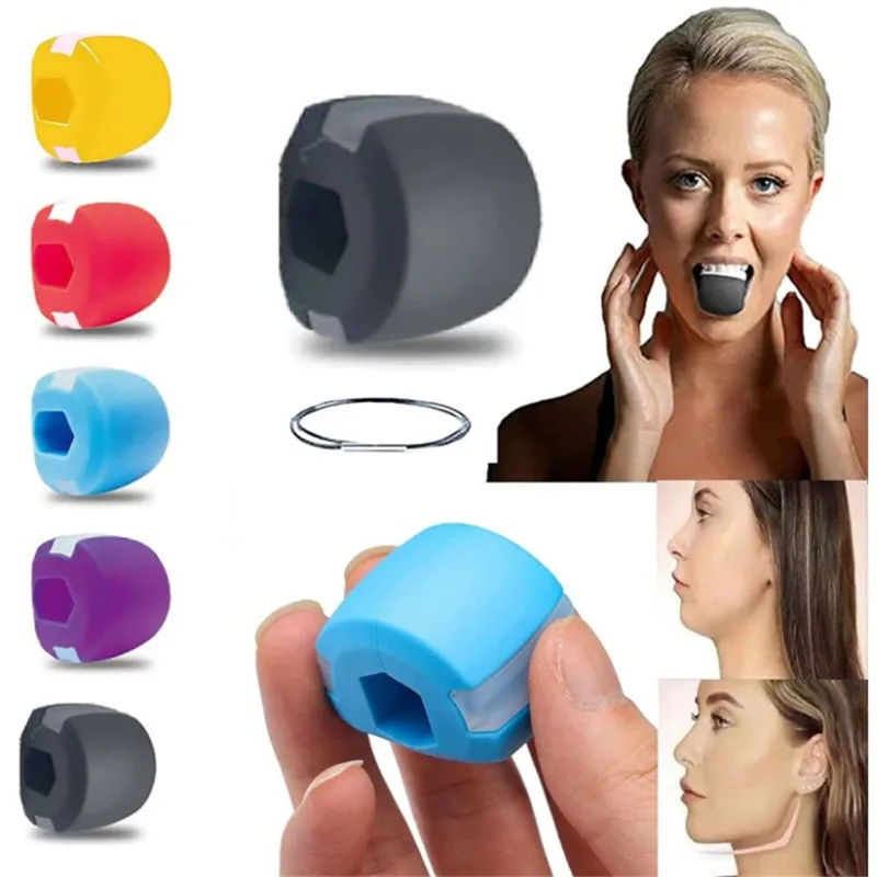 Jaw Trainer Face Masseter Exerciser Facial Neck Toning Ball Mouth Jaw Shaper Jaw Muscle Trainer Double Chin Remover Reducer