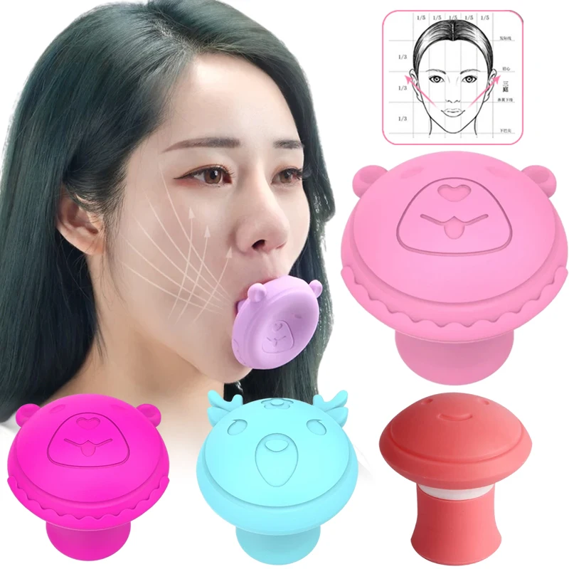 Silicone V Face Facial Lifter Face Exerciser Jaw Exerciser for Jawline Shaper Masseter Muscle Trainer for Double Chin Reducer