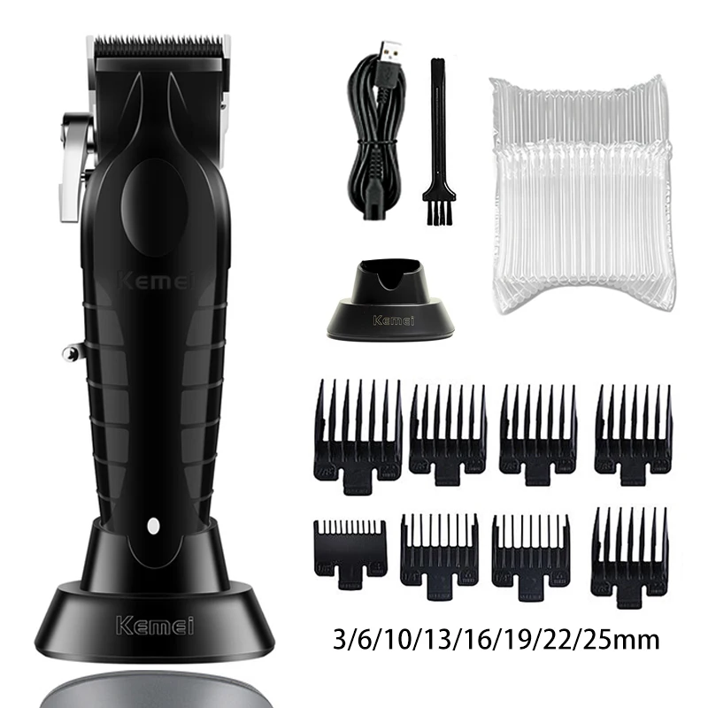 Kemei KM-2296 KM-2299 KM-1102 Hair Clipper Kit Men's Electric Shaver Hair Trimmer Machine Professional Hair Cutting Machine