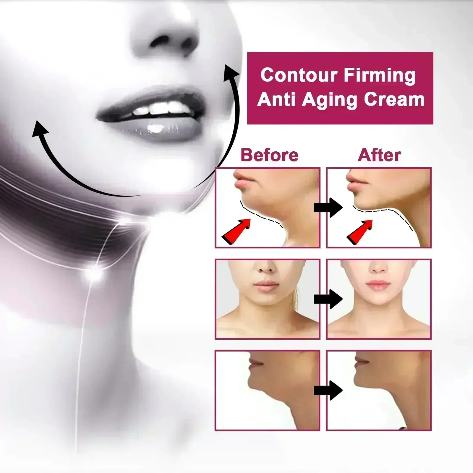 V-Shape Firming Face-lift Cream Removal Masseter Muscle Double Chin Face Fat Burning Anti-aging Products