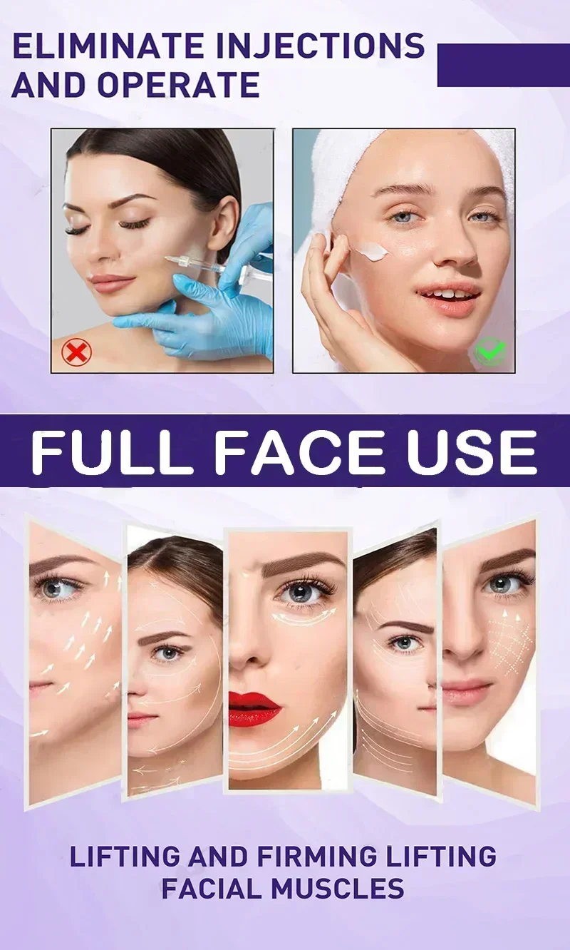 V-Shape Firming Face-lift Slimming Cream Removal Masseter Muscle Double Chin Face Fat Burning Anti-aging Products